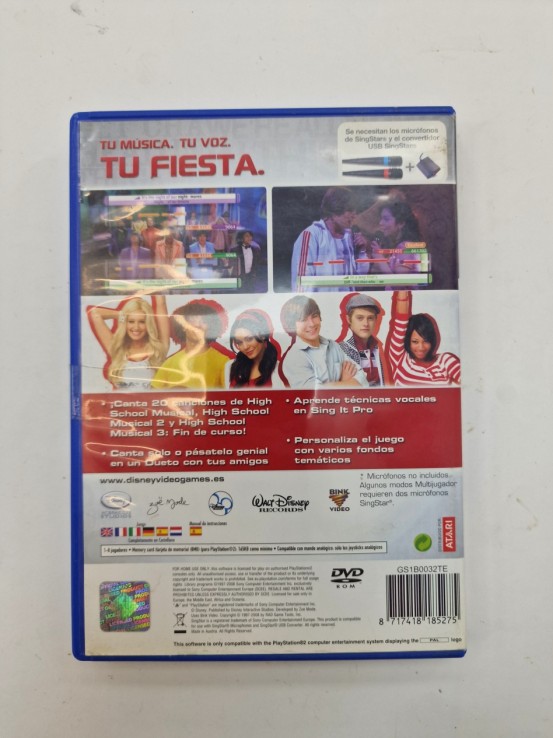 1-1-272005-2-Videojuego PS2 Sing It Disney