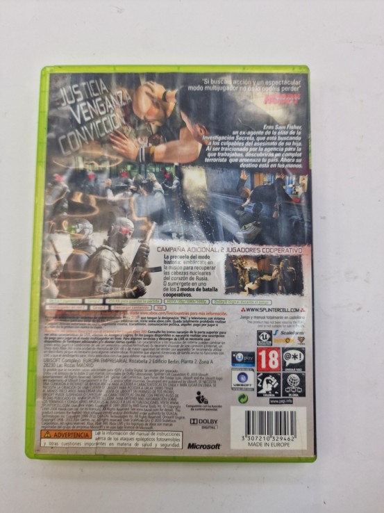 1-1-272004-2-Videojuego Xbox 360 Splinter Cell Convition