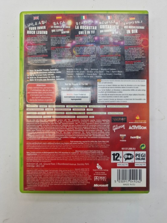 1-1-272002-2-Videojuego Xbox 360 Guitar Hero III 