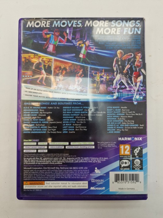 1-1-272001-2-Videojuego Xbox 360 Dance 2 Central
