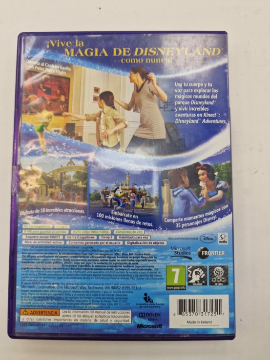 1-1-271997-2-Videojuego Xbox 360 Kinect Disneyland Adventures 