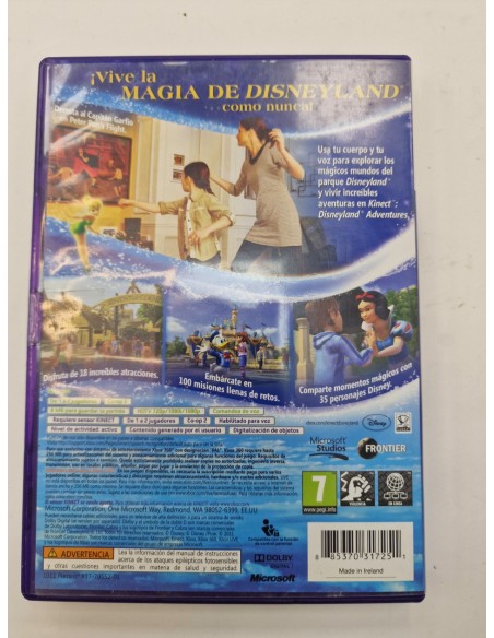 1-1-271997-2-Videojuego Xbox 360 Kinect Disneyland Adventures 