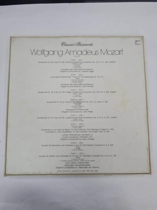 1-1-272057-2-CD 4 Lp Set Wolfgang Amadeus Mozart