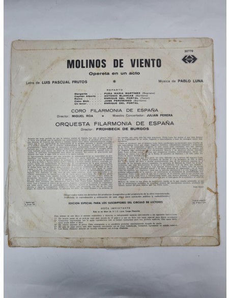 1-1-272055-2-Vinilo molinos de viento opereta en un acto