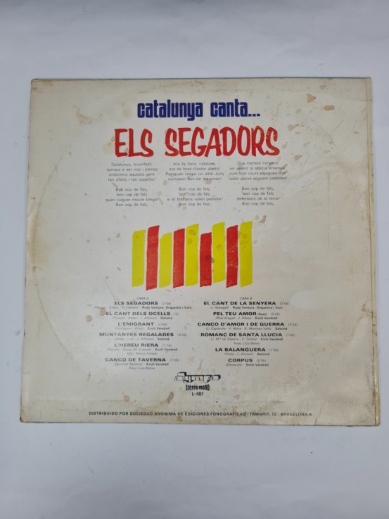 1-1-272054-2-Vinilo catalunya canta el segadors