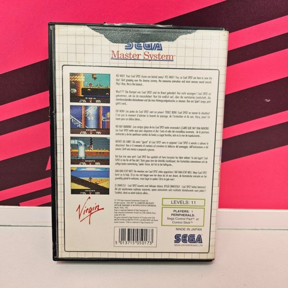 8-8-77727-3-Videojuego Saturn CoolSpot SEGA Master System