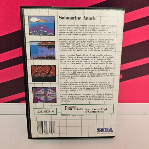 8-8-77726-2-Videojuego Saturn Submarine Attack SEGA 