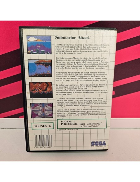 8-8-77726-2-Videojuego Saturn Submarine Attack SEGA 