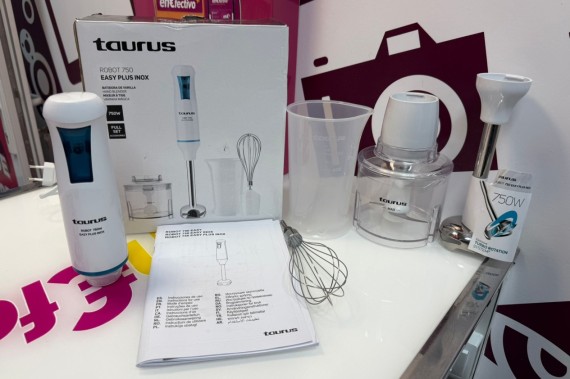 9-9-76395-2-Batidora Brazo Taurus Robot 750 Easy Plus Inox 