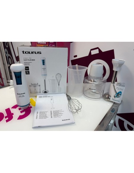 9-9-76395-2-Batidora Brazo Taurus Robot 750 Easy Plus Inox 
