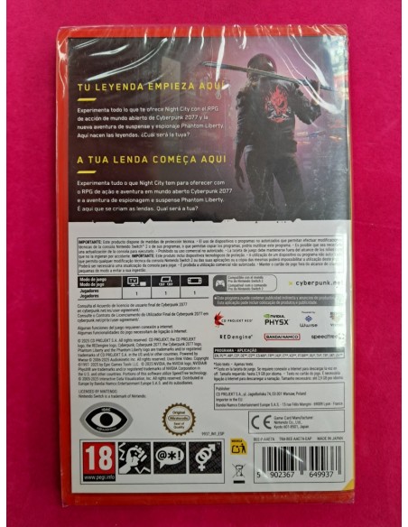6-6-167021-2-Videojuego Nintendo Switch 2 Cyberpunk