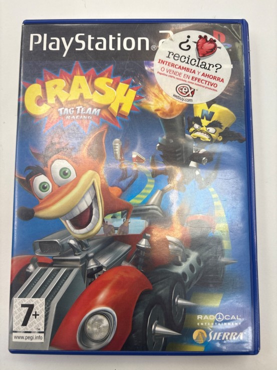 1-1-272180-1-Videojuego PS2 Crash Tag Team Racing 