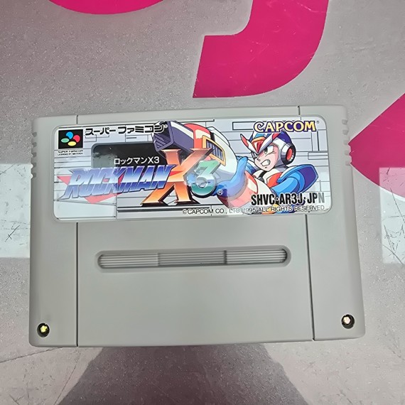 7-7-86949-1-Videojuego Retro Super Nintendo Rockman X3 Super Famicom
