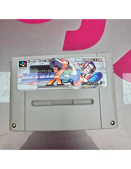 7-7-86949-1-Videojuego Retro Super Nintendo Rockman X3 Super Famicom