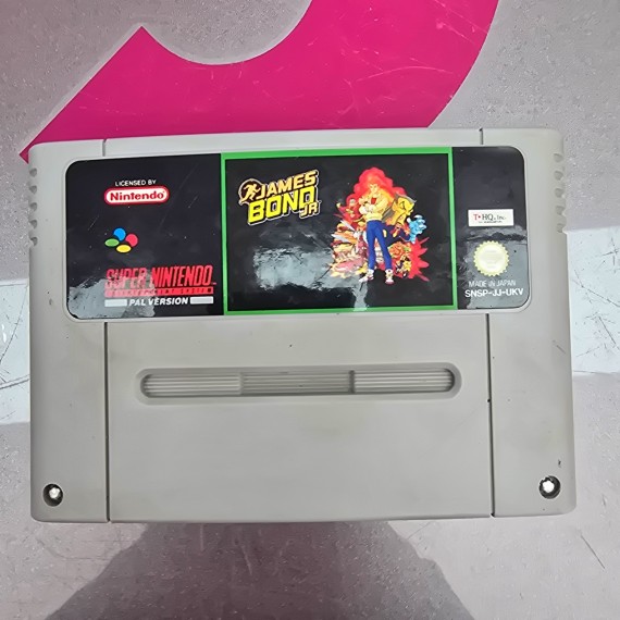 7-7-86947-1-Videojuego Retro Super Nintendo James Bond Jr