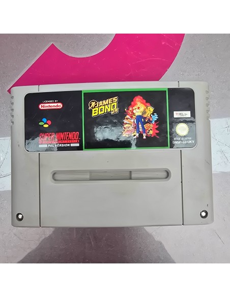 7-7-86947-1-Videojuego Retro Super Nintendo James Bond Jr