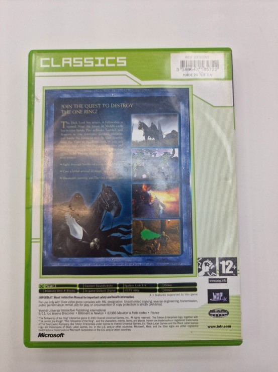 1-1-264817-2-Videojuego Xbox Classic The Lord Rings The Fellowship