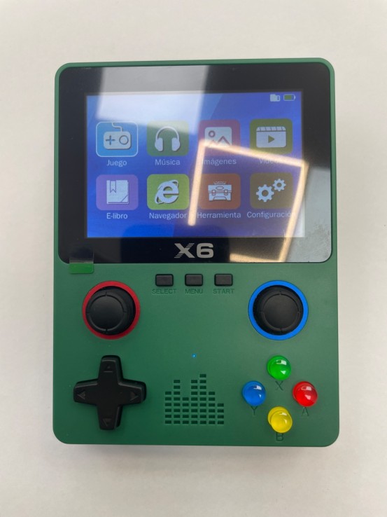 1-1-270146-1-Consola Emulador X6 Gamepad Verde