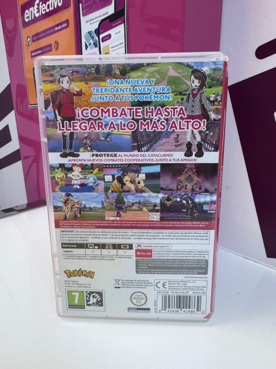 9-9-77493-3-Videojuego Nintendo Switch pokemon escudo 