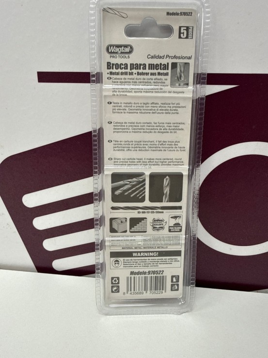 8-8-67676-2-Brocas para metal Wagtail (Sin Uso)