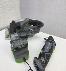 1-1-272506-1-Herramientas Eléctricas Set Sierra Circular Radial Lux-Tools A Bateria