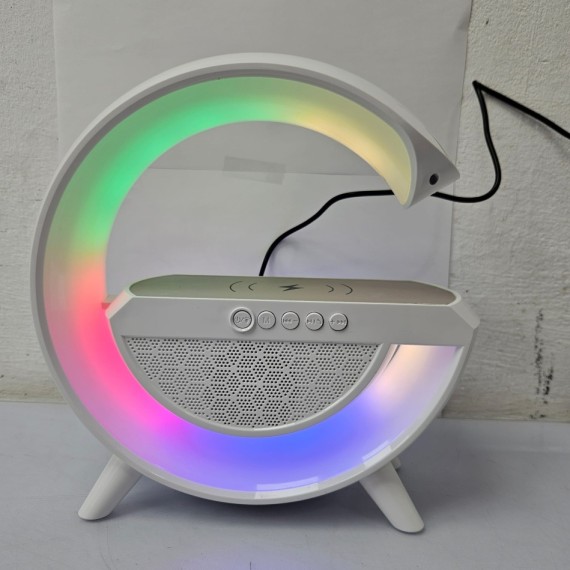 8-8-74301-1-Lampara Infrarrojos 3 en 1 Cargador inalambrico con luz LED y altavoz RoHS