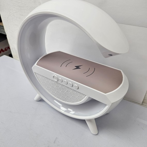 8-8-74301-3-Lampara Infrarrojos 3 en 1 Cargador inalambrico con luz LED y altavoz RoHS