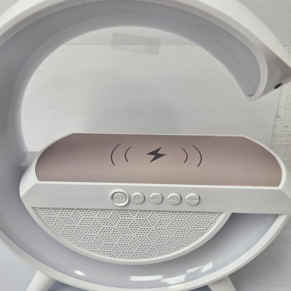 8-8-74301-4-Lampara Infrarrojos 3 en 1 Cargador inalambrico con luz LED y altavoz RoHS