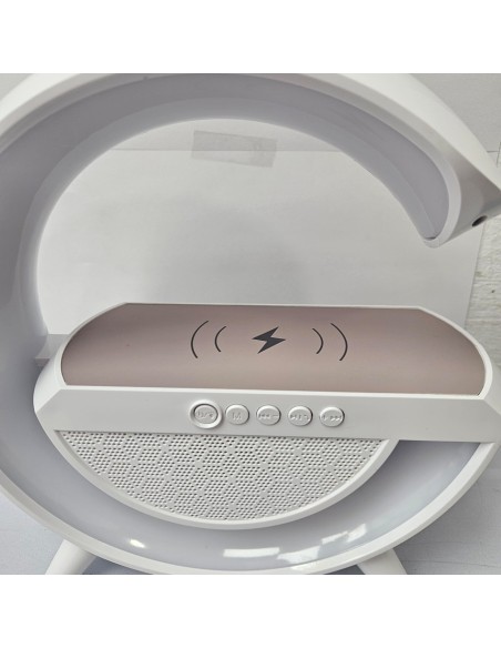 8-8-74301-4-Lampara Infrarrojos 3 en 1 Cargador inalambrico con luz LED y altavoz RoHS