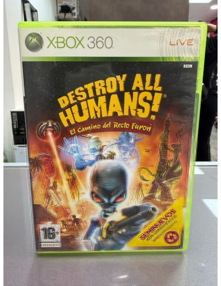 7-7-87133-1-Videojuego Xbox 360 Destroy All Humans El camino del Recto Furon