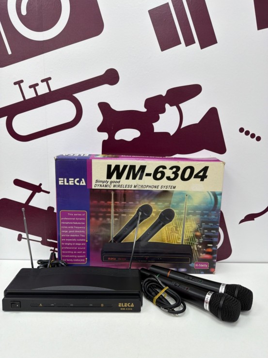 8-8-77833-1-Música Profesional Receptor Con Micros Eleca WM-6304