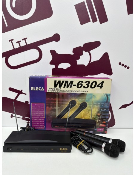 8-8-77833-1-Música Profesional Receptor Con Micros Eleca WM-6304