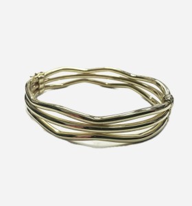 1-1-271842-1-Pulsera rígida triple de plata de ley 925 baño oro 18K
