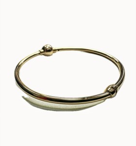 1-1-271843-2-Pulsera rígida imán de plata de ley 925 baño oro 18K