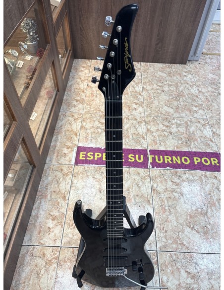 1-1-272650-1-Guitarra Electrica Starforce Negra Años 80