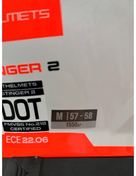 1-6-168851-3-Casco Integral MT Stinger (sin uso) talla M