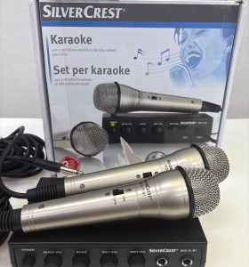 1-1-272547-1-Karaoke 2 Microfonos Silver Crest 