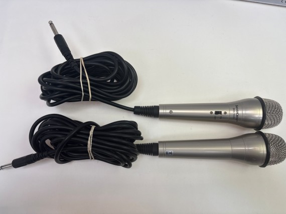 1-1-272547-2-Karaoke 2 Microfonos Silver Crest 