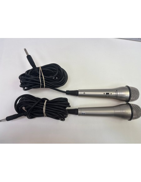 1-1-272547-2-Karaoke 2 Microfonos Silver Crest 