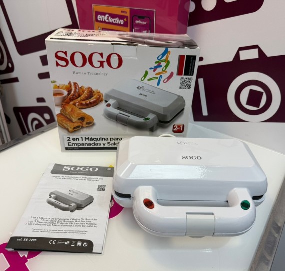 9-9-77588-1-Hogar Cocina Sogo 2 En 1 Maquina Para Empanadas Y Salchichas Ss7205 (sin Uso) 
