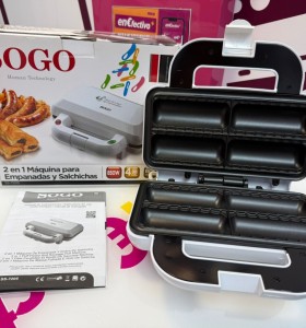 9-9-77588-1-Hogar Cocina Sogo 2 En 1 Maquina Para Empanadas Y Salchichas Ss7205 (sin Uso)  2
