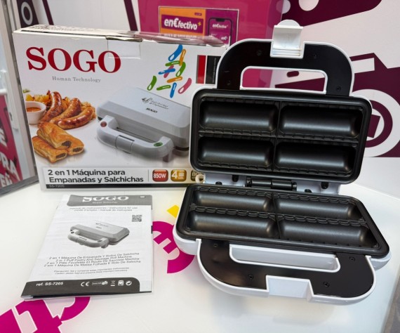 9-9-77588-2-Hogar Cocina Sogo 2 En 1 Maquina Para Empanadas Y Salchichas Ss7205 (sin Uso) 