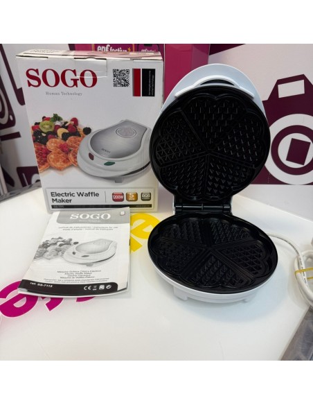 9-9-77592-2-Gofrera sogo electric waffle maker ss7115 1200w (sin uso)