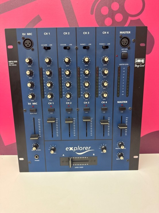 8-8-75814-1-Música Profesional Mesa De Mezclas DJ MPX-500 Stage Line 