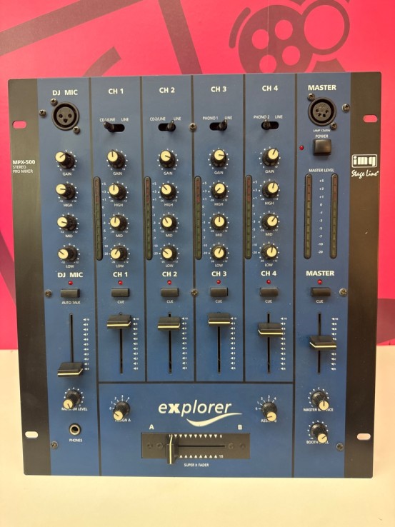 8-8-75814-3-Música Profesional Mesa De Mezclas DJ MPX-500 Stage Line 