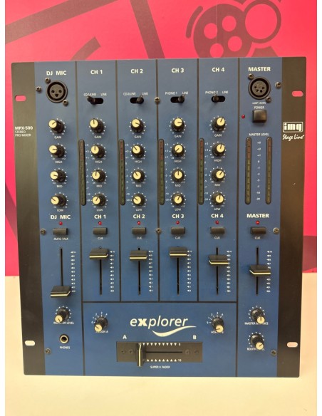 8-8-75814-3-Música Profesional Mesa De Mezclas DJ MPX-500 Stage Line 