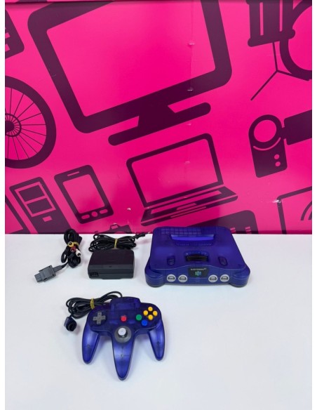7-7-87259-5-Consola Nintendo 64 Azul