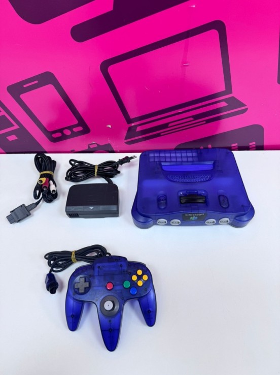 7-7-87259-6-Consola Nintendo 64 Azul