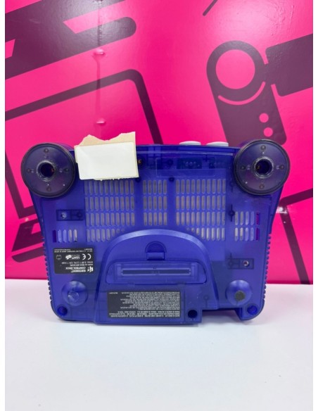 7-7-87259-7-Consola Nintendo 64 Azul