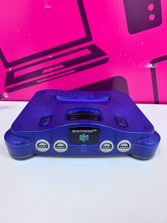7-7-87259-10-Consola Nintendo 64 Azul